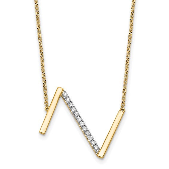 Diamond Initial Necklaces