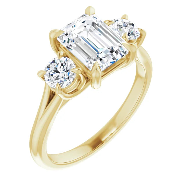 Samantha 3 Stone Engagement Ring Setting