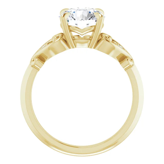 Gracie Heart Engagement Ring Setting