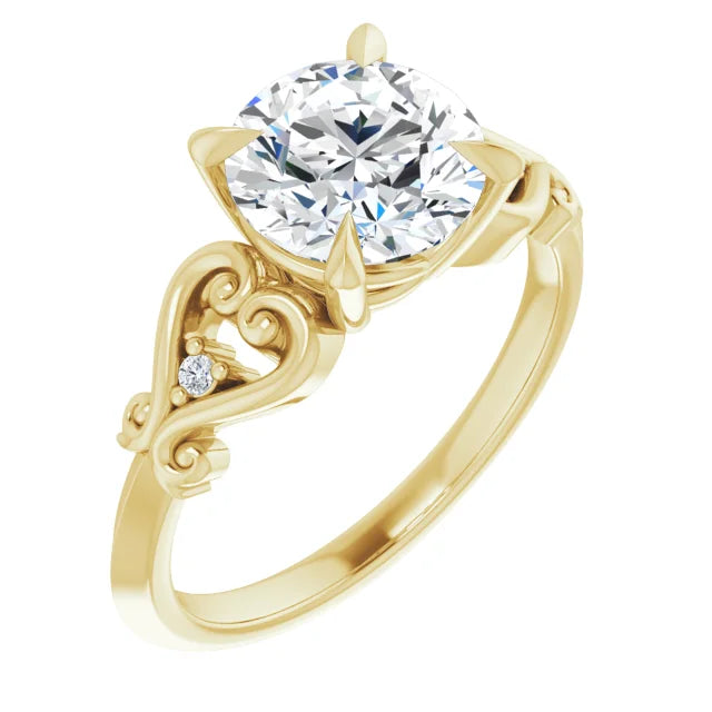 Gracie Heart Engagement Ring Setting