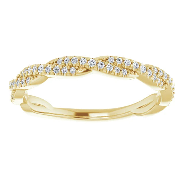 Braided Diamond Band