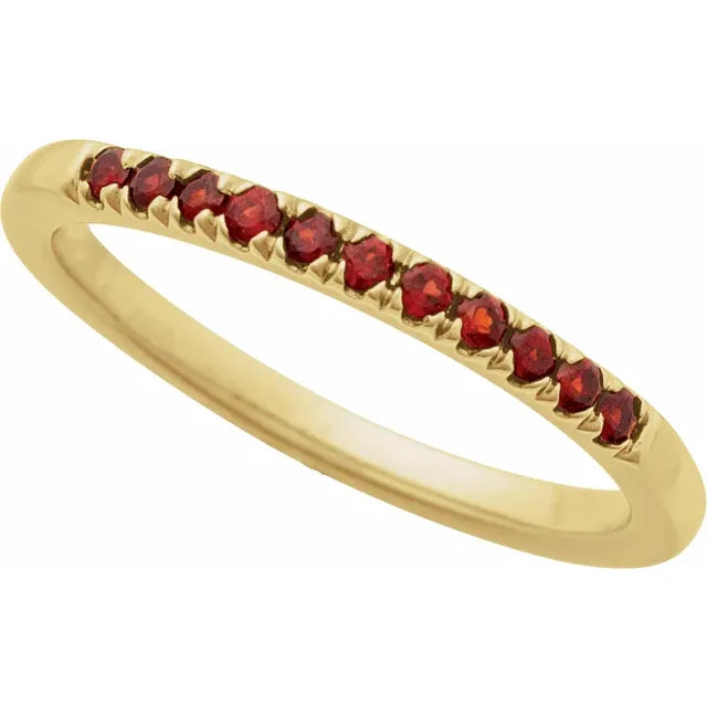 Birthstone Stackable Ring
