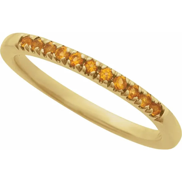 Birthstone Stackable Ring