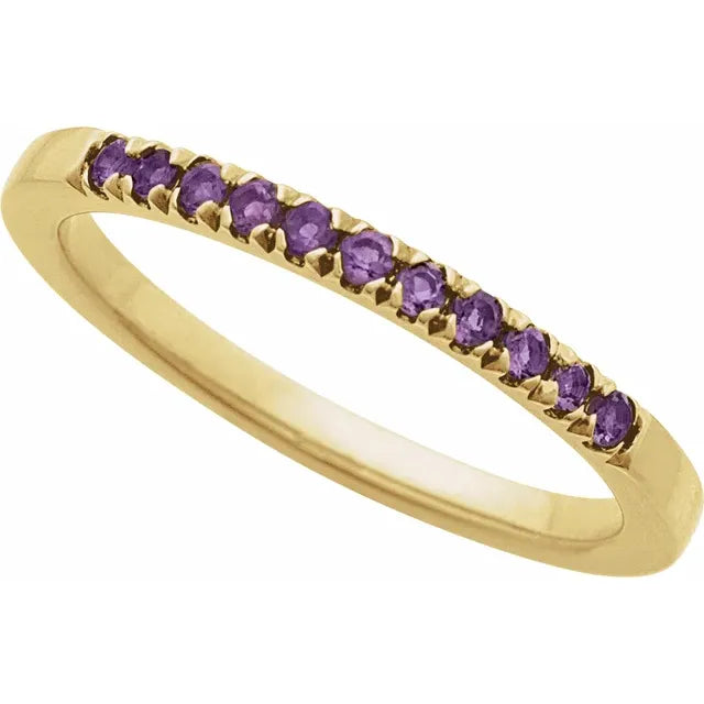Birthstone Stackable Ring