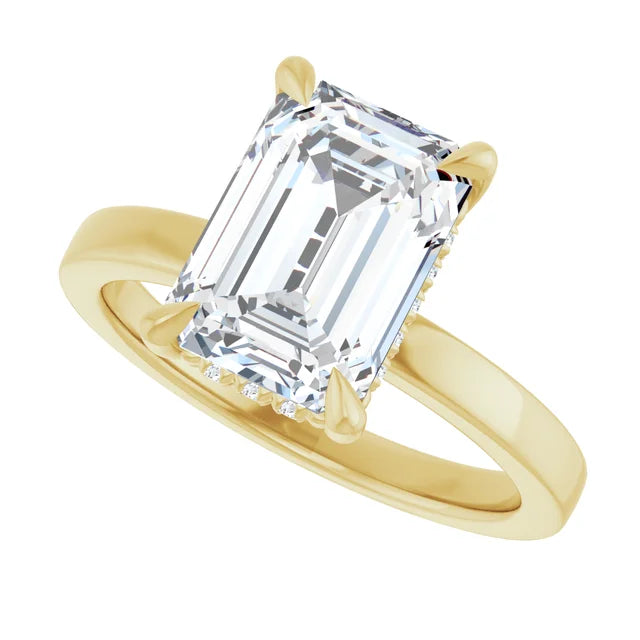Devyn Solitaire Hidden Halo Setting