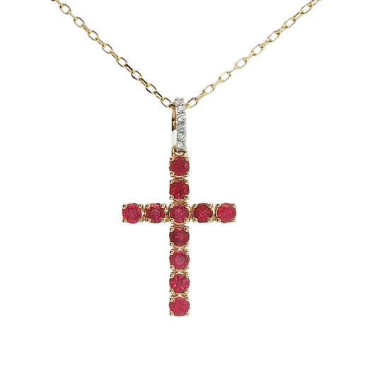 Ruby and Diamond Cross