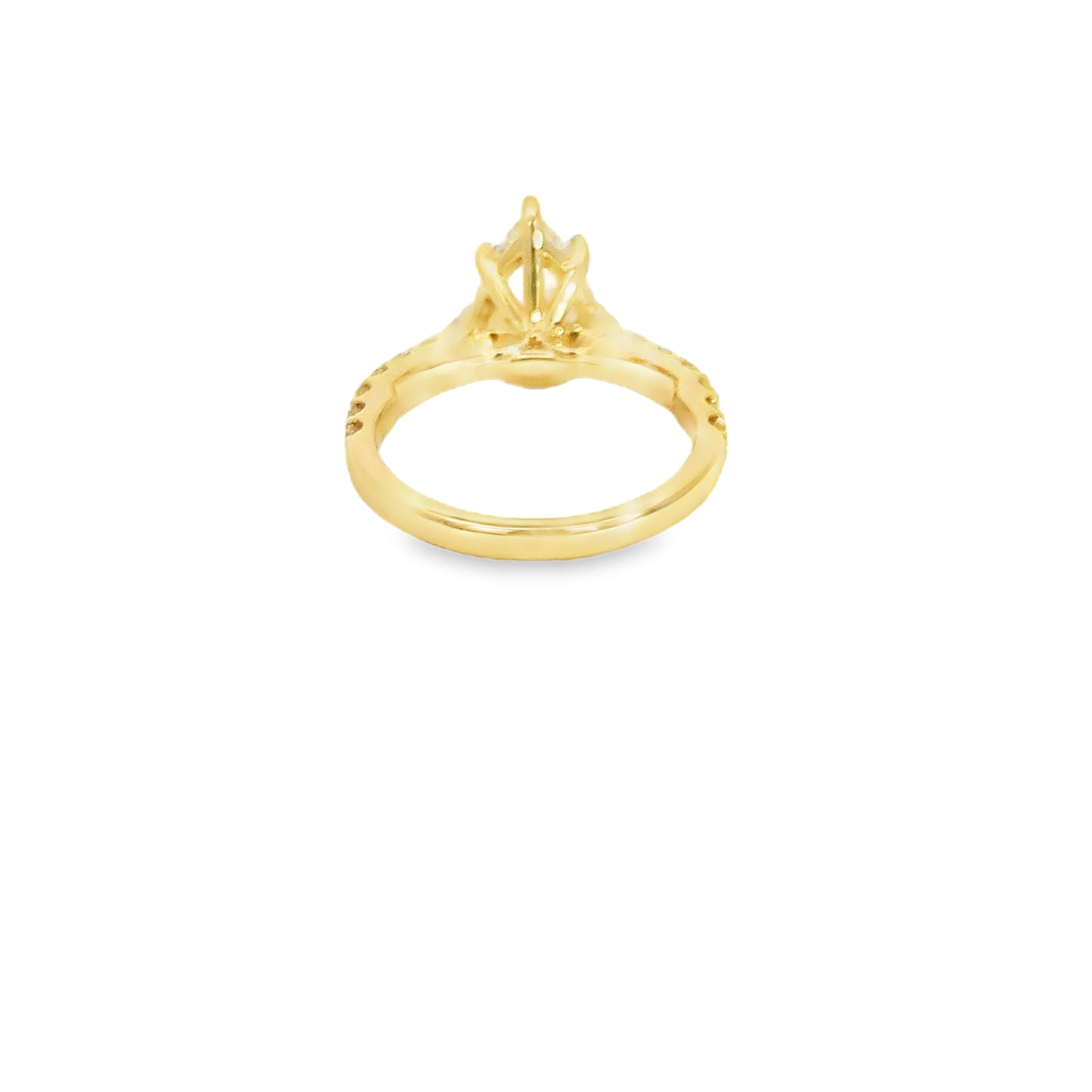 2.2ct Pear Lab Grown Diamond Engagement Ring