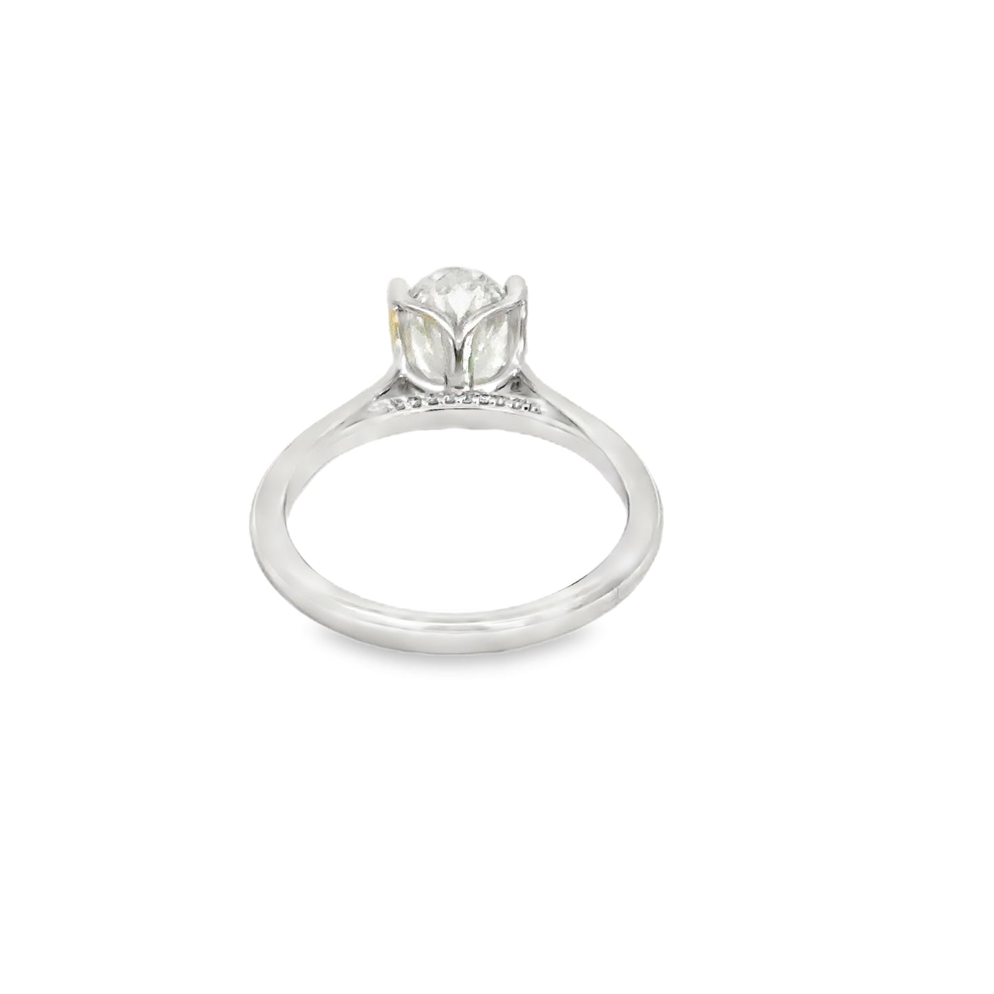 2.25 Oval Lab Grown Diamond Engagement Ring