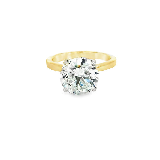 5ct Round Lab Grown Diamond Solitaire Engagement Ring
