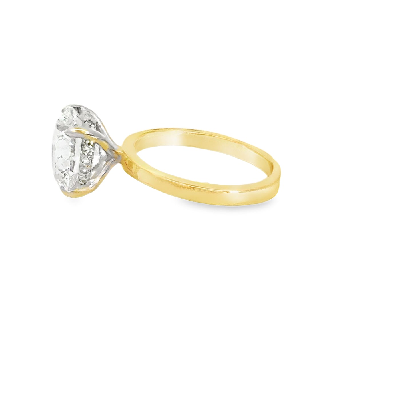 5ct Round Lab Grown Diamond Solitaire Engagement Ring