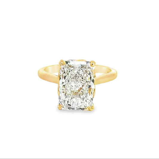4.86ct Radiant Lab Grown Diamond Engagement Ring