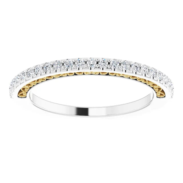 Angela Two Tone Diamond Band