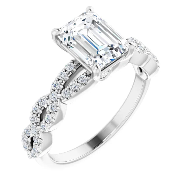 Alaya Infinity Diamond Engagement Ring Setting
