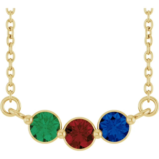 Birthstone Family Necklace