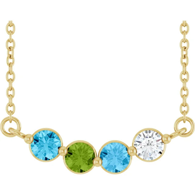 Birthstone Family Necklace