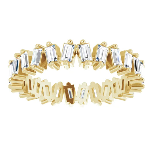 Crown Eternity Baguette Band