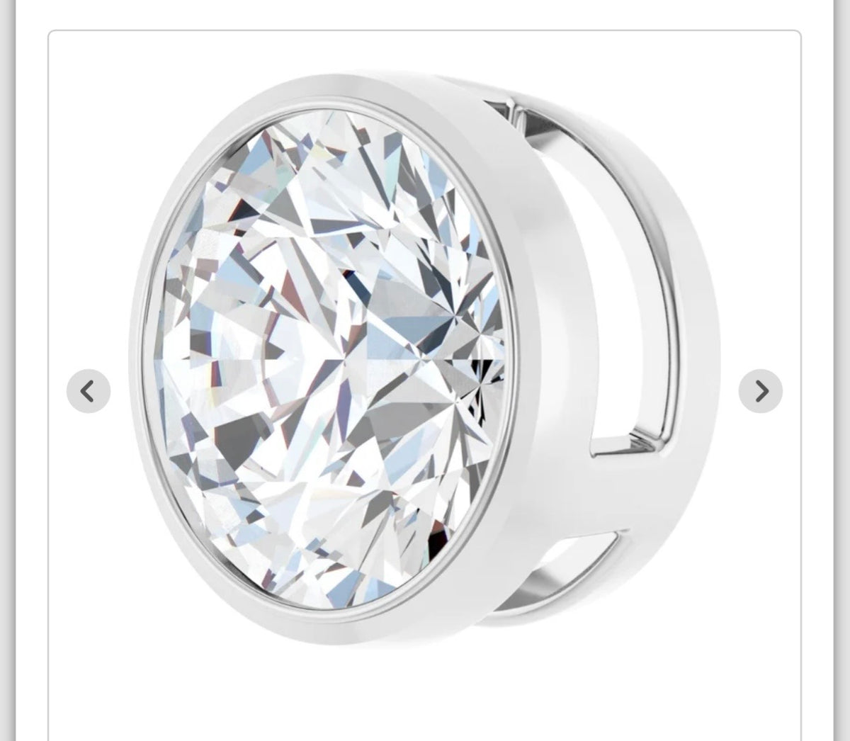 Sterling Silver Pendant Bezel Set