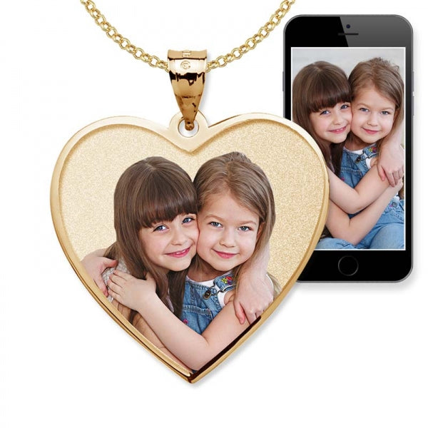 Heart Picture Pendant with Border