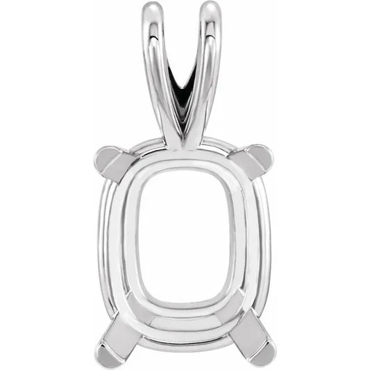 Elongated Cushion Pendant Setting