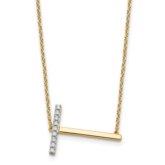 Diamond Initial Necklaces