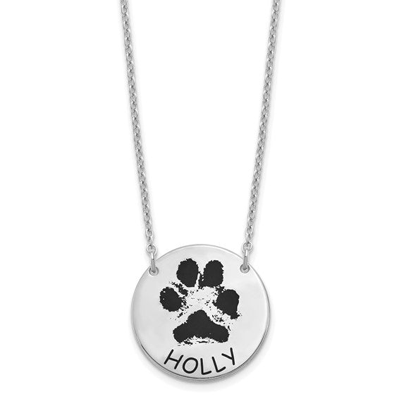 Personalized Pawprint Necklace